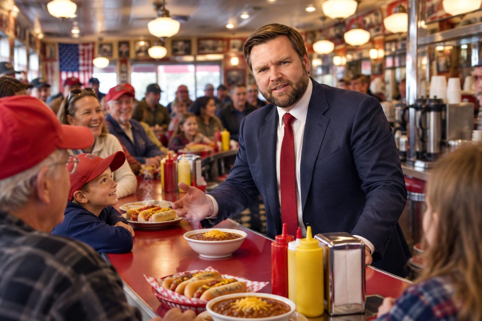 MAGA Excitement: VP VANCE Serves Up Americana at Cincinnati's Price Hill Chili!