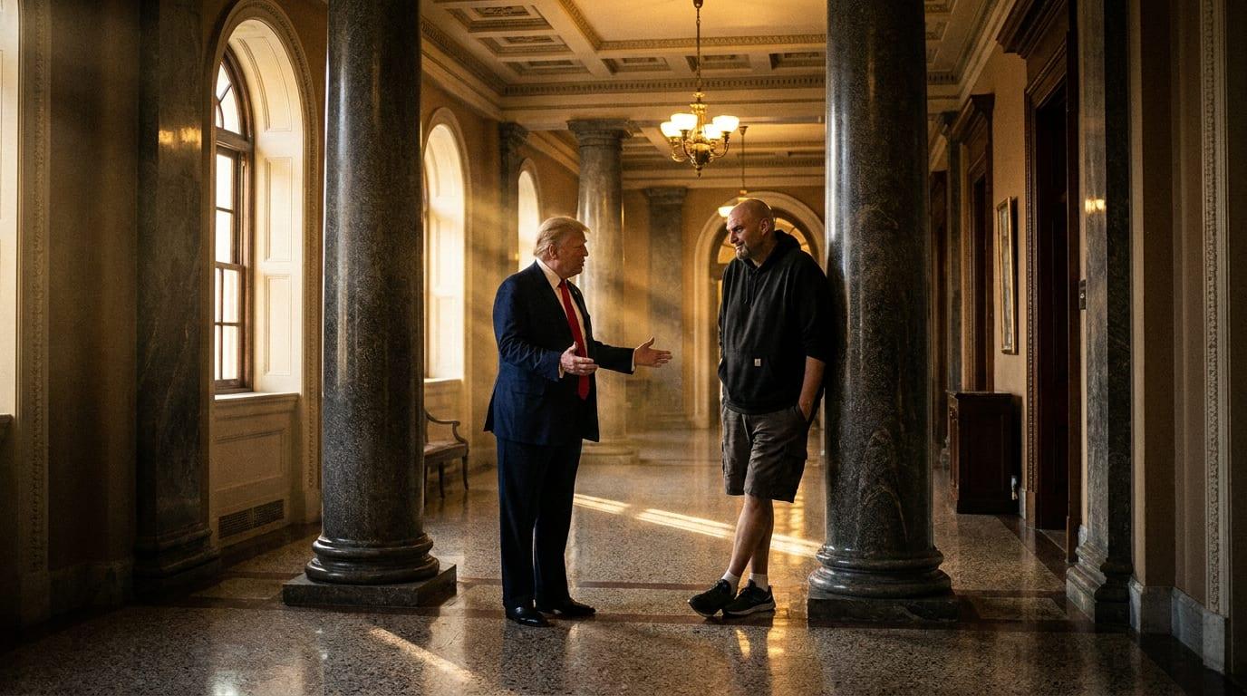 TRUMP TO FETTERMAN: 'I'd Love Him As a Republican' — Senate Control Hangs In The Balance