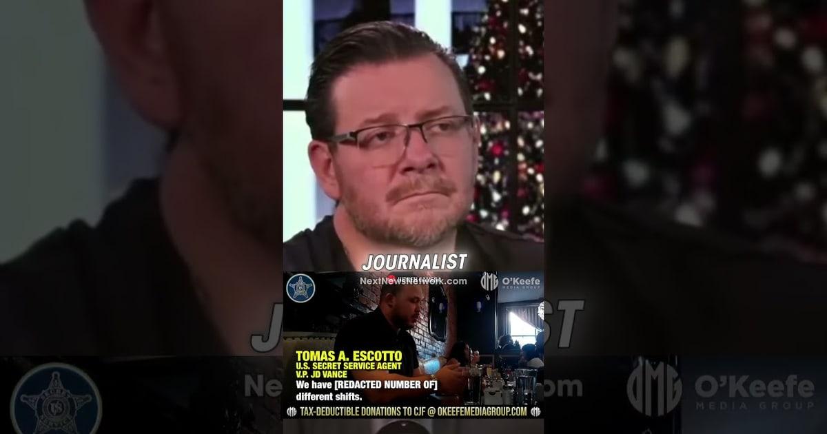 BOMBSHELL: Secret Service Agent Who Nearly KILLED VP Vance Exposed in Undercover Sting