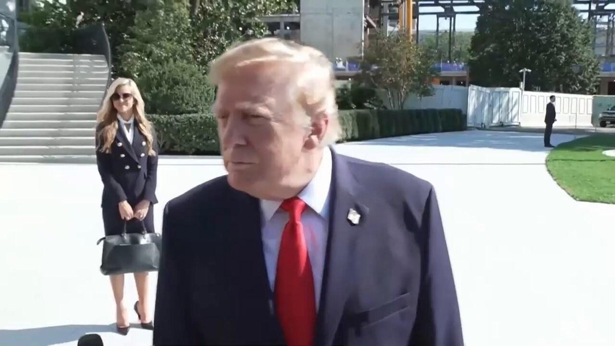 Trump Talks Ukraine, Iran, Houthis and a Staffing Change Before Wheels Up to Alaska