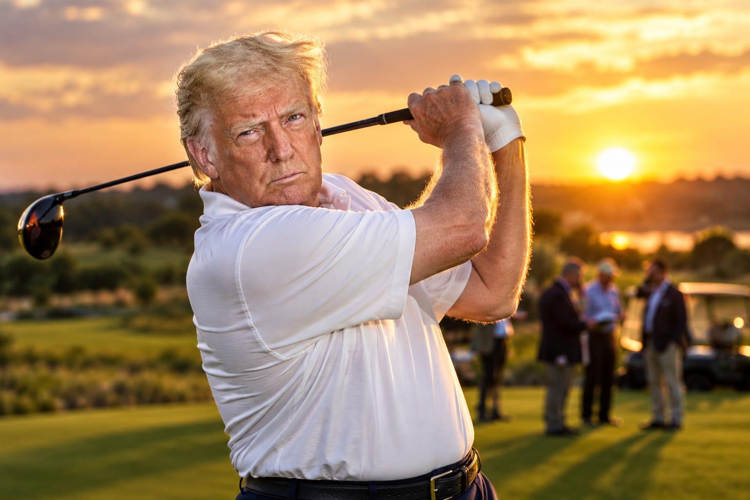 Trump Keeps Hard at Work Even on the Golf Course While Biden's Legacy Fades