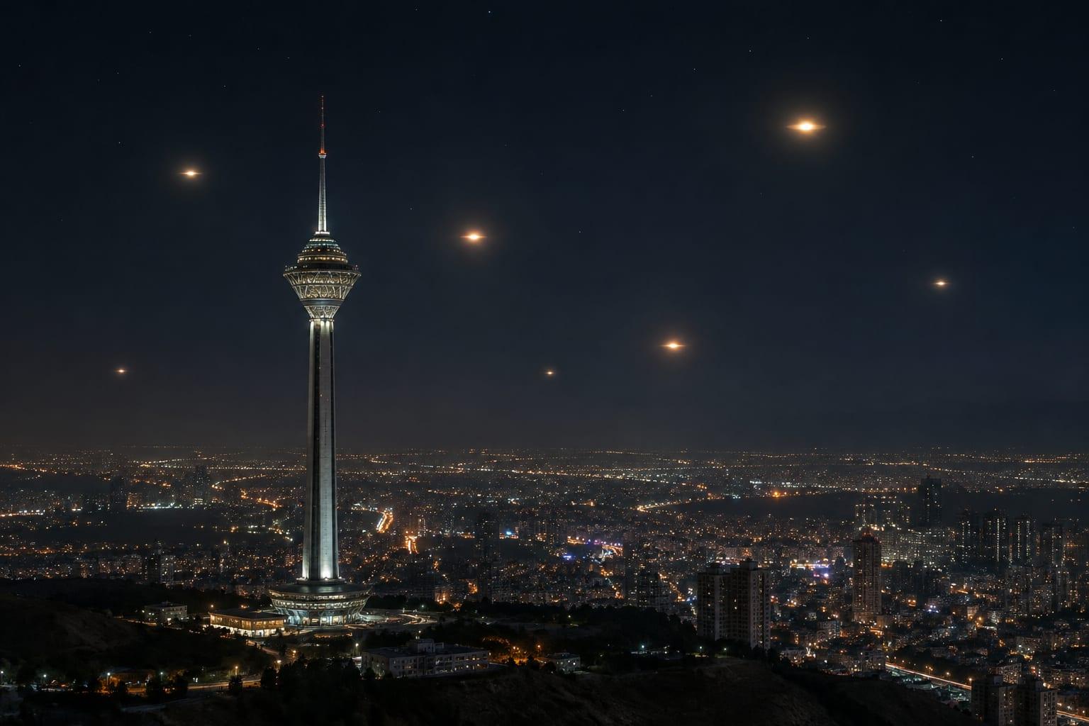 MYSTERIOUS LIGHTS OVER TEHRAN GO VIRAL - 50 YEARS TO THE DAY SINCE IRAN'S MOST FAMOUS UFO INCIDENT