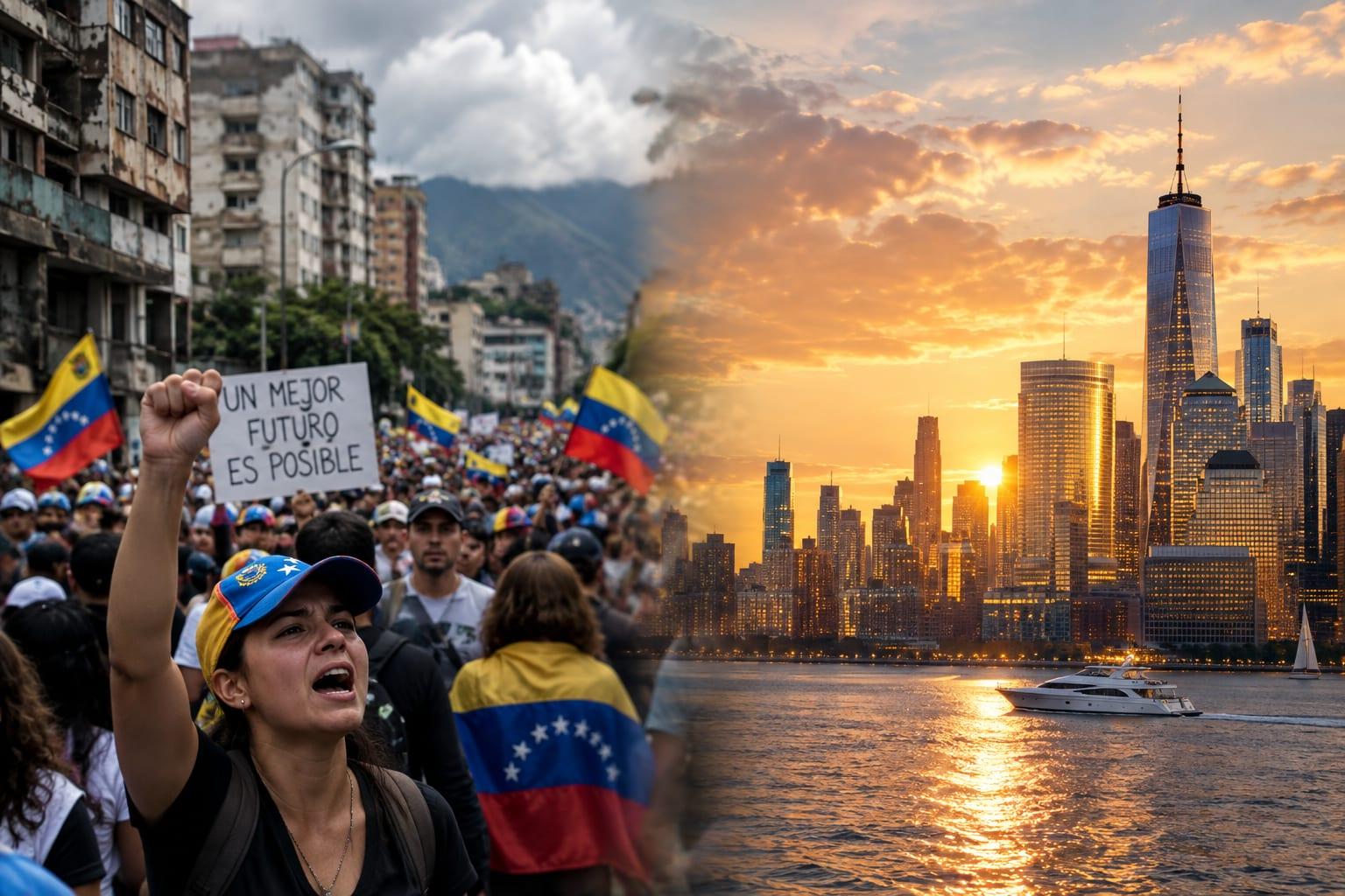 Venezuelans PROTEST Socialist Regime in Caracas — While Maduro Lives It Up in NYC