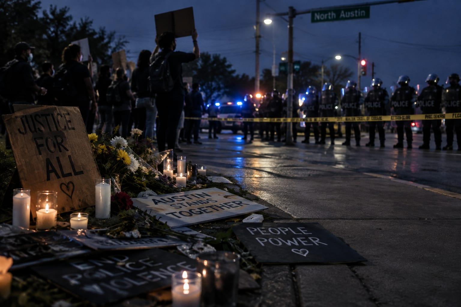 SOCIALISTS REOCCUPY Austin ICE Shooting Scene One Week Later as Feds Blame 'Sanctuary Politicians' for Violence