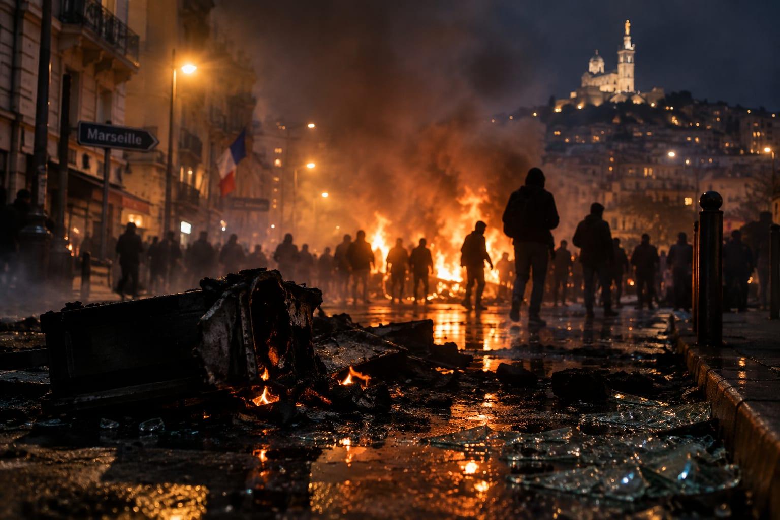 MARSEILLE FLAME ATTACK VIDEO PROMPTS OUTRAGE AS CLAIMS REMAIN UNVERIFIED