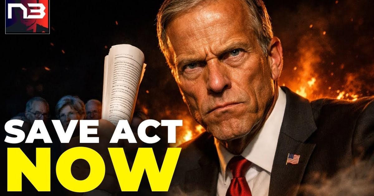 BOMBSHELL: Schumer ADMITS Voter ID Would Purge 'Tens of Millions' — Thune Confirms He'll Force Democrats Into Career-Ending Vote