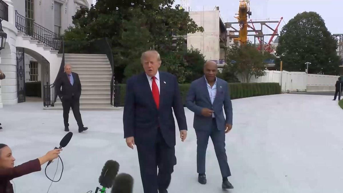Trump Takes Questions at White House Before Cherokee Trip with Mike Tyson