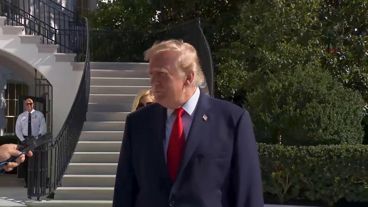 Trump Takes Questions at the White House: 'We're Working With Them and With Russia on Getting the War to End'