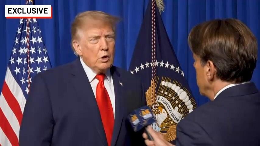 Trump says he avoids insulting leaders to make deals, blames Biden for Ukraine war