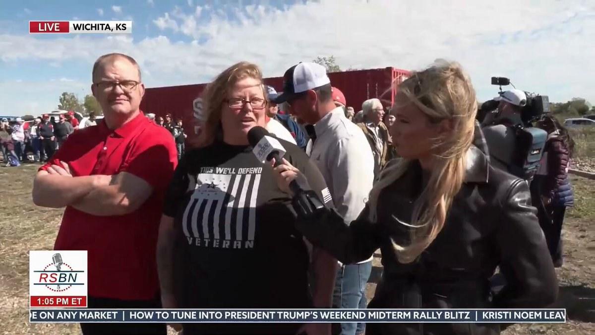 Kansas Patriots Thank Trump for Border Security and Veteran Support at Rally