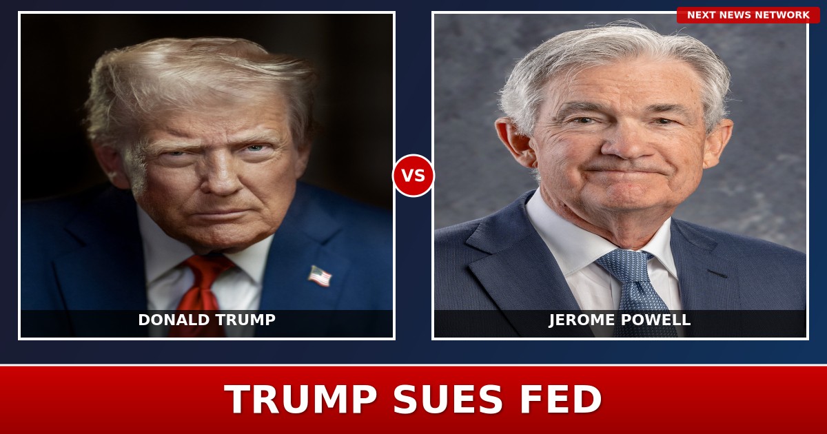 TRUMP PREPARES LAWSUIT Against Fed Chair Powell for 'GROSS INCOMPETENCE' - Century of Central Bank Control Under Fire