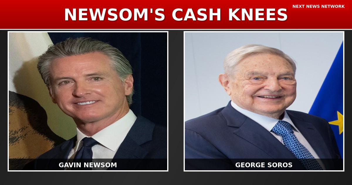 EXPOSED: Newsom Gets on His KNEES for Soros Cash After Mocking World Leaders in Davos