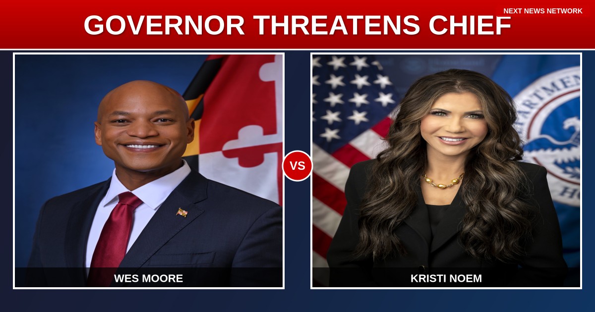 BREAKING: Democrat Governor Wes Moore THREATENS Homeland Security Chief Noem Over ICE Detention Facility