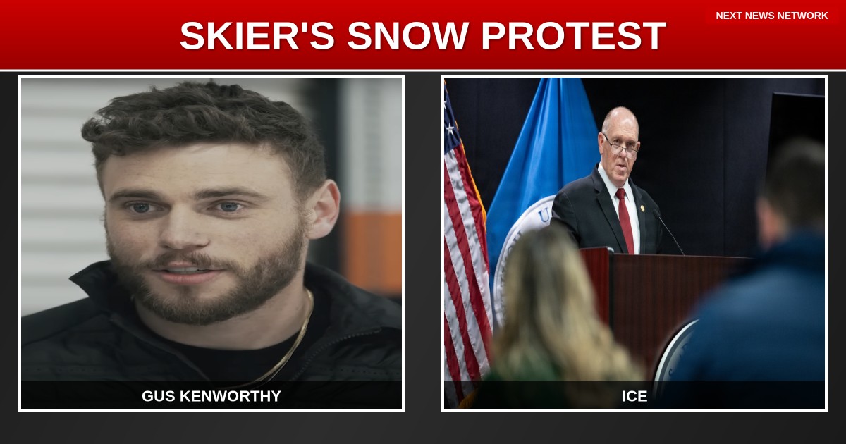 DISGUSTING: Olympic Skier URINATES Anti-ICE Message in Snow as Trump Deportations Ramp Up