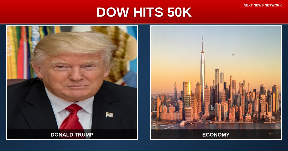 HISTORIC VICTORY: Trump Announces DOW HITS 50,000 as Iran 'Ready to Make Deal' During Air Force One Press Gaggle