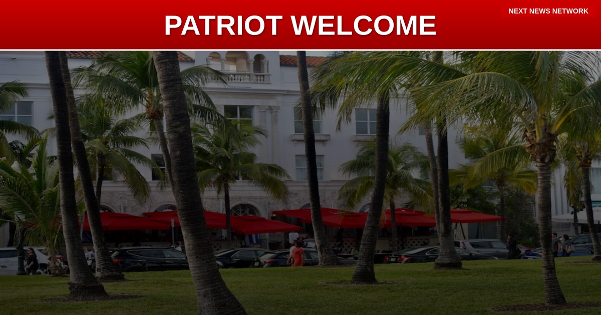 PATRIOT WELCOME: Trump Greeted by Cheering Supporters as President Departs Mar-a-Lago