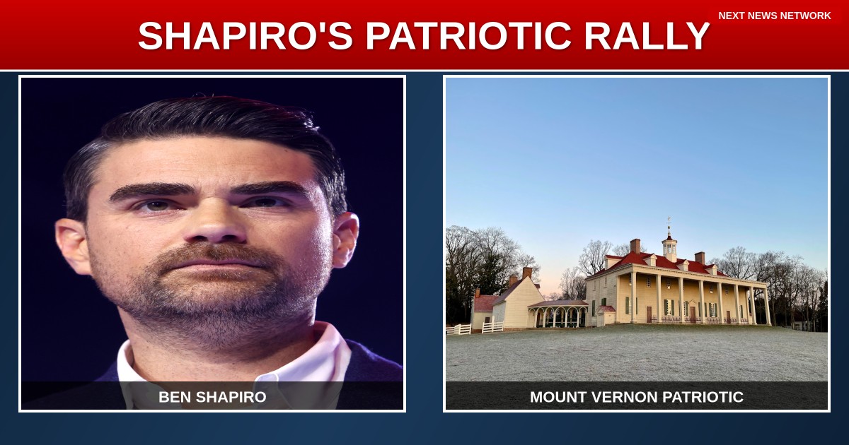 VICTORY: Ben Shapiro Headlines MASSIVE Patriotic Rally At Mount Vernon For America's 250th Birthday