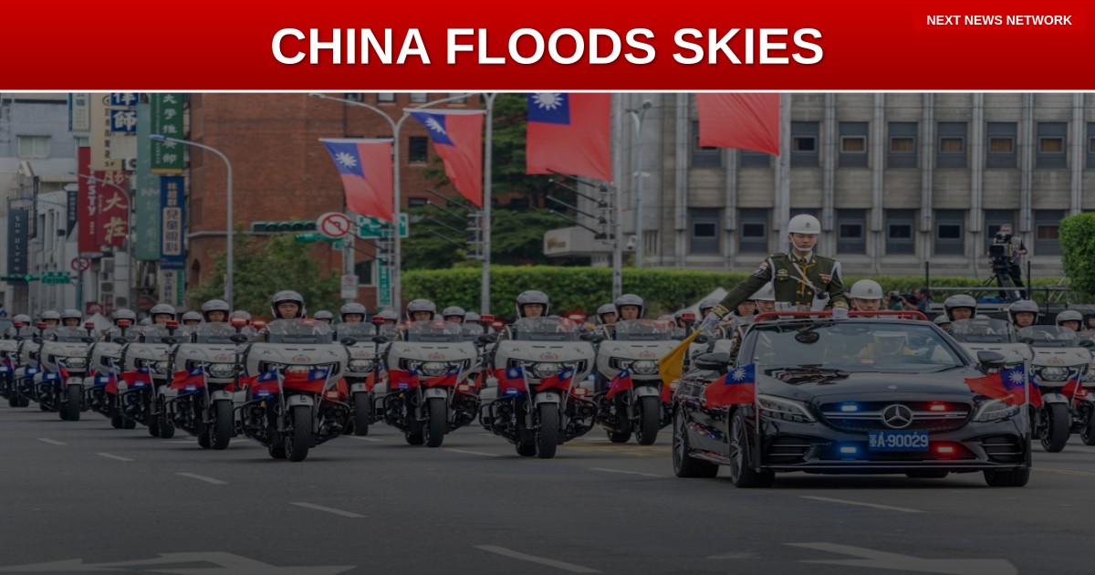 BREAKING: China FLOODS Taiwan Skies With Military Aircraft in Massive Show of Force