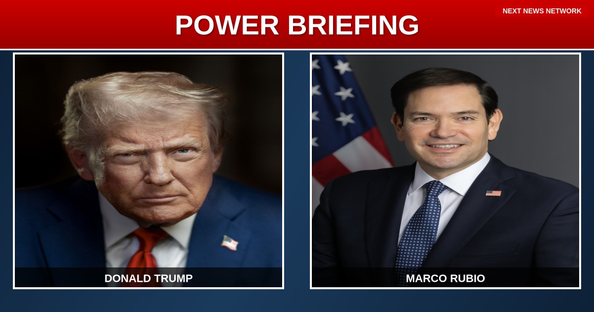 POWER MOVE: Trump and Rubio Hold Impromptu Briefing Outside White House