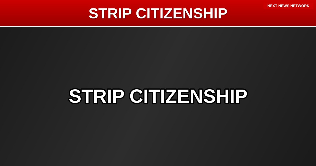 BREAKING: House GOP Moves to STRIP CITIZENSHIP from 'America-Hating Terrorists' with New SCAM Act
