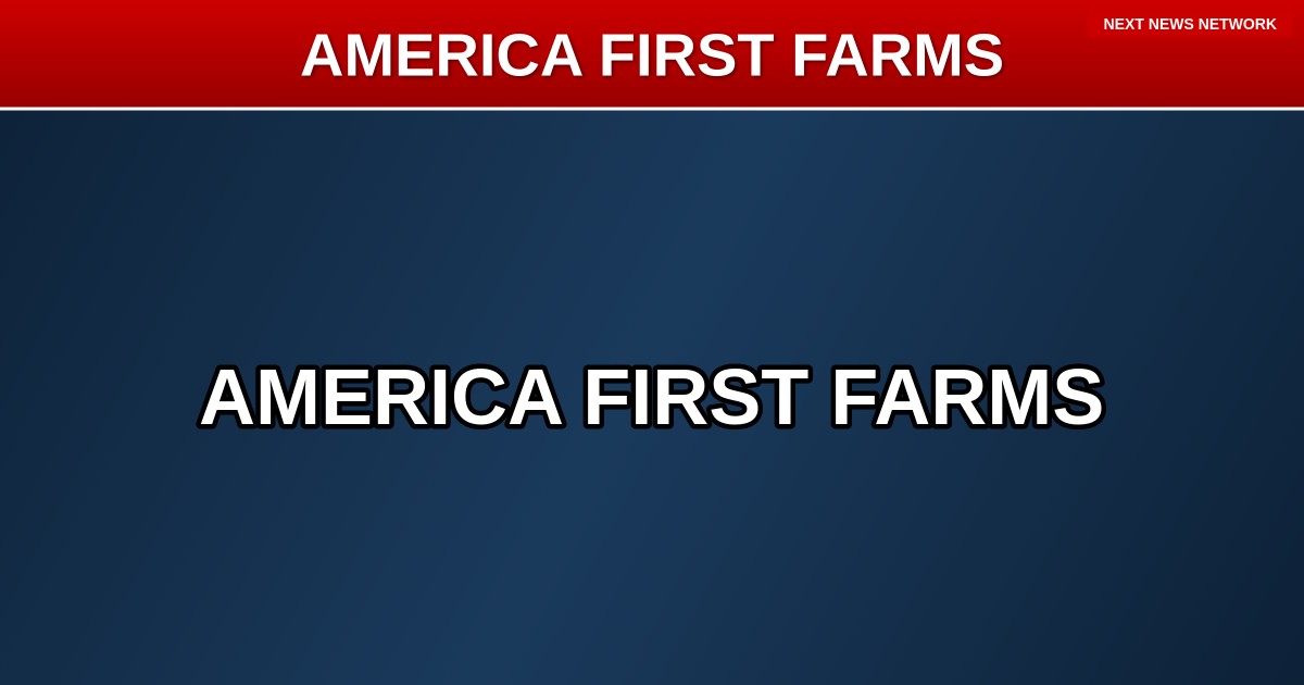 AMERICA FIRST AGRICULTURE: Rollins Unveils MASSIVE Plan to Cut Foreign Dependence, Secure Food Supply