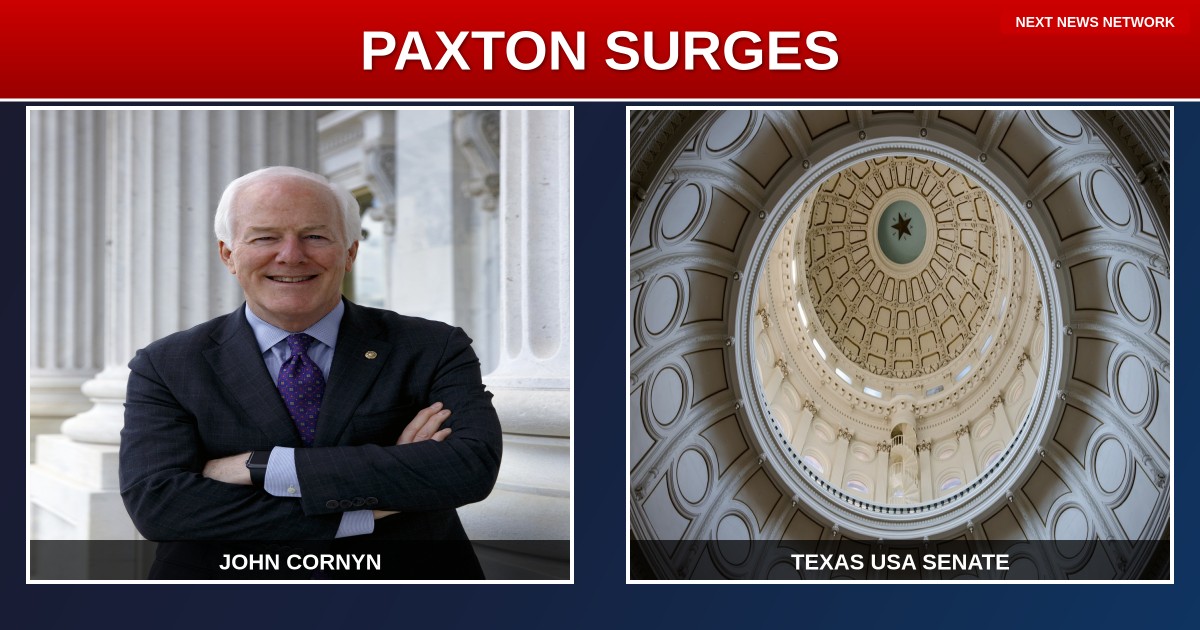 AMERICA FIRST VICTORY: Paxton SURGES Past RINO Cornyn in Texas Senate Showdown