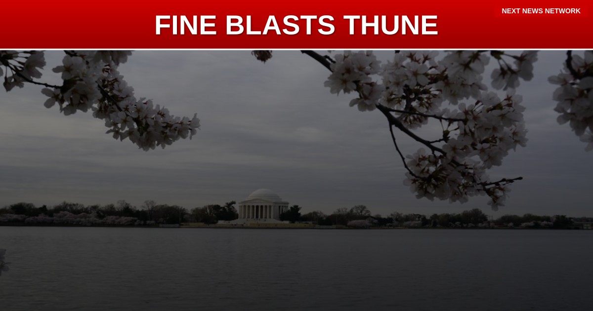 SELLOUT ALERT: Fine BLASTS Thune for Fleeing DC as SAVE America Act STALLS