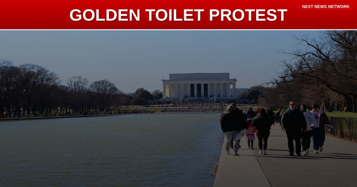 PATHETIC: Radical Leftists Install GOLDEN TOILET at Lincoln Memorial to Mock President Trump