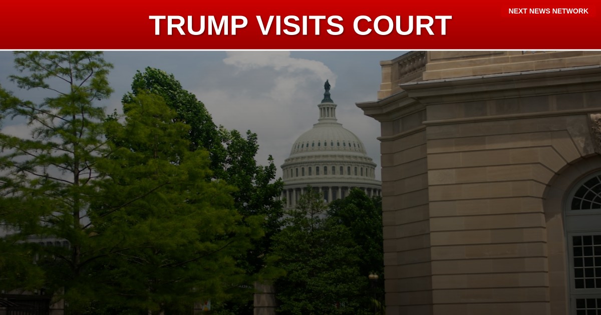 President Trump Makes Historic Visit to SUPREME COURT as Unhinged Leftist Flips Off Motorcade