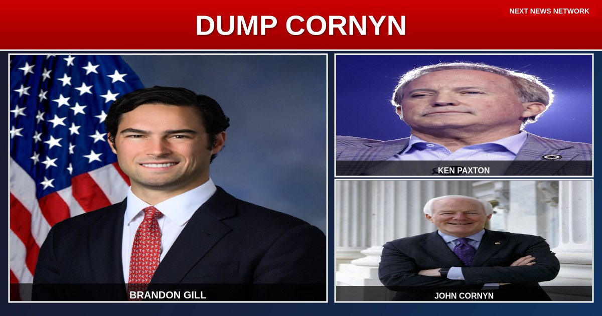 BREAKING: Rep. Brandon Gill ENDORSES Ken Paxton for Senate - 'Time to DUMP RINOs Like Cornyn'