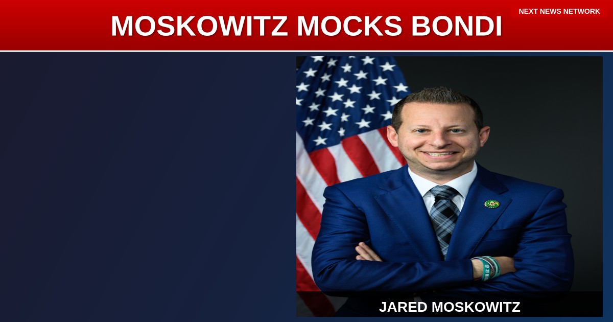 CLASSLESS Democrat Moskowitz MOCKS Attorney General Bondi's Termination with Tasteless Meme
