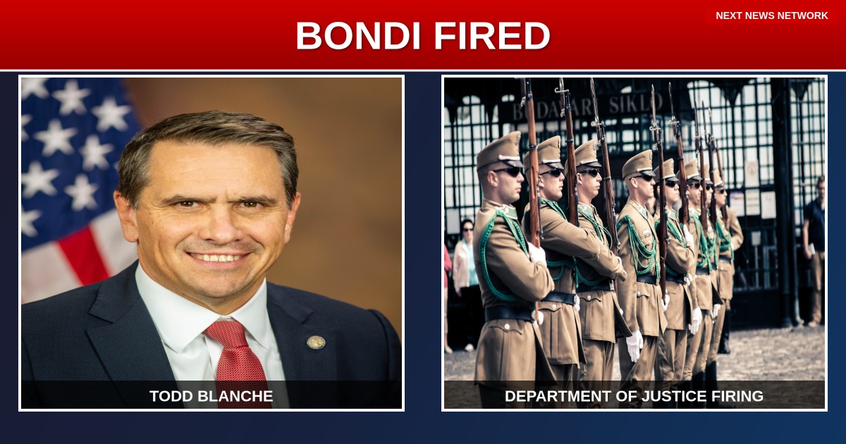 BREAKING: Trump FIRES Pam Bondi as AG, Replaces Her With Loyal Deputy Todd Blanche