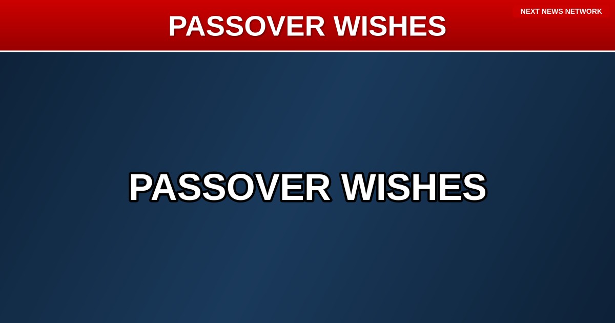 POWERFUL: President Trump Delivers Heartfelt Passover Message to Jewish Communities Worldwide
