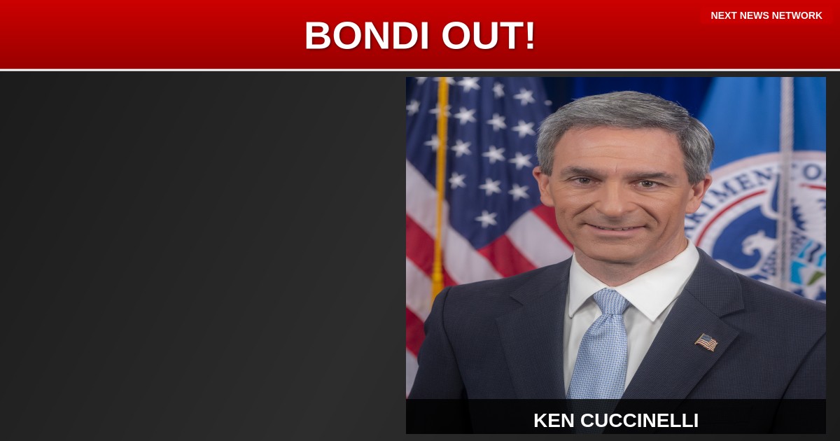 BOMBSHELL: Pam Bondi OUT as Attorney General - Virginia's Ken Cuccinelli Emerges as TOP Replacement