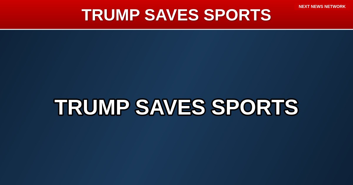 VICTORY: Trump Signs Executive Order to SAVE College Sports from Total Collapse