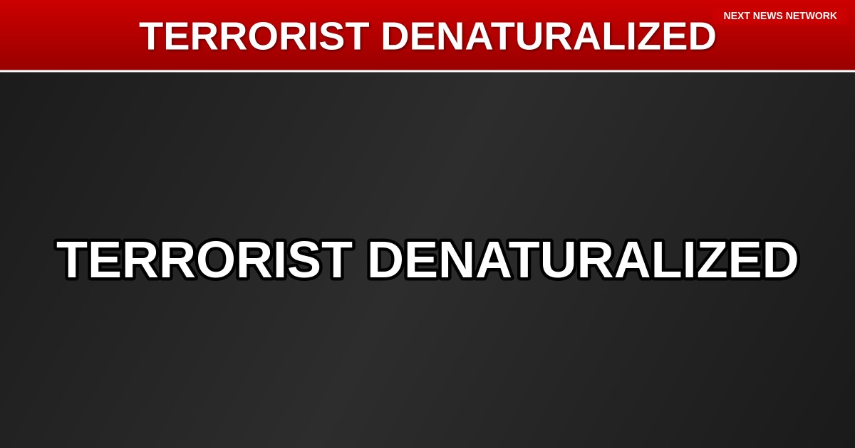 BREAKING: Trump Administration Must DENATURALIZE ISIS Terrorist Who Should Have Been Deported Years Ago