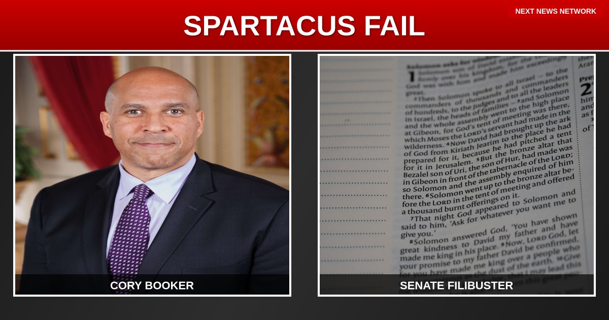 SPARTACUS FAIL: Booker's Wife Feared He'd DIE During 25-Hour Anti-Trump Senate Tantrum