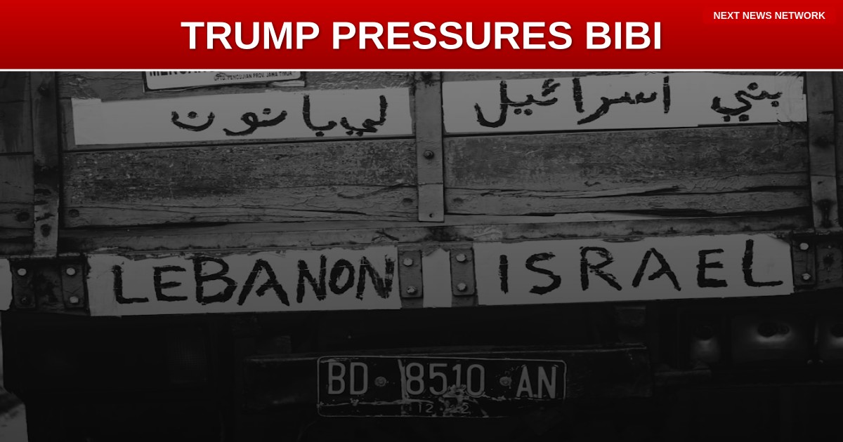 MASTER DIPLOMAT: Trump Successfully Pressures Netanyahu to Scale Back Lebanon Strikes for Peace Deal