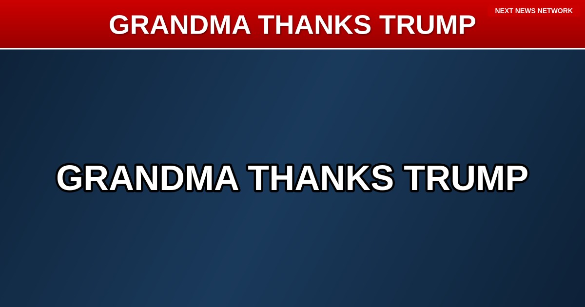 VIRAL: DoorDash Grandma THANKS Trump for 'No Tax on Tips' After Delivering McDonald's to OVAL OFFICE