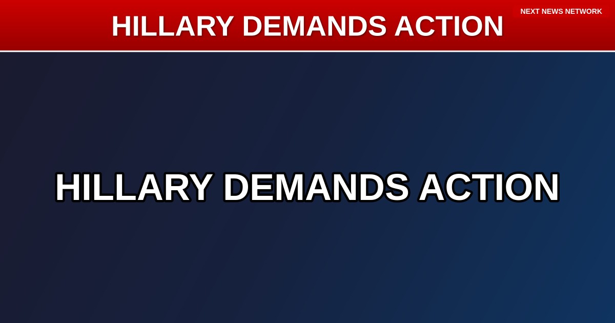 DELUSIONAL: Hillary Clinton Demands GOP 'Rein In' Trump While He Delivers for America