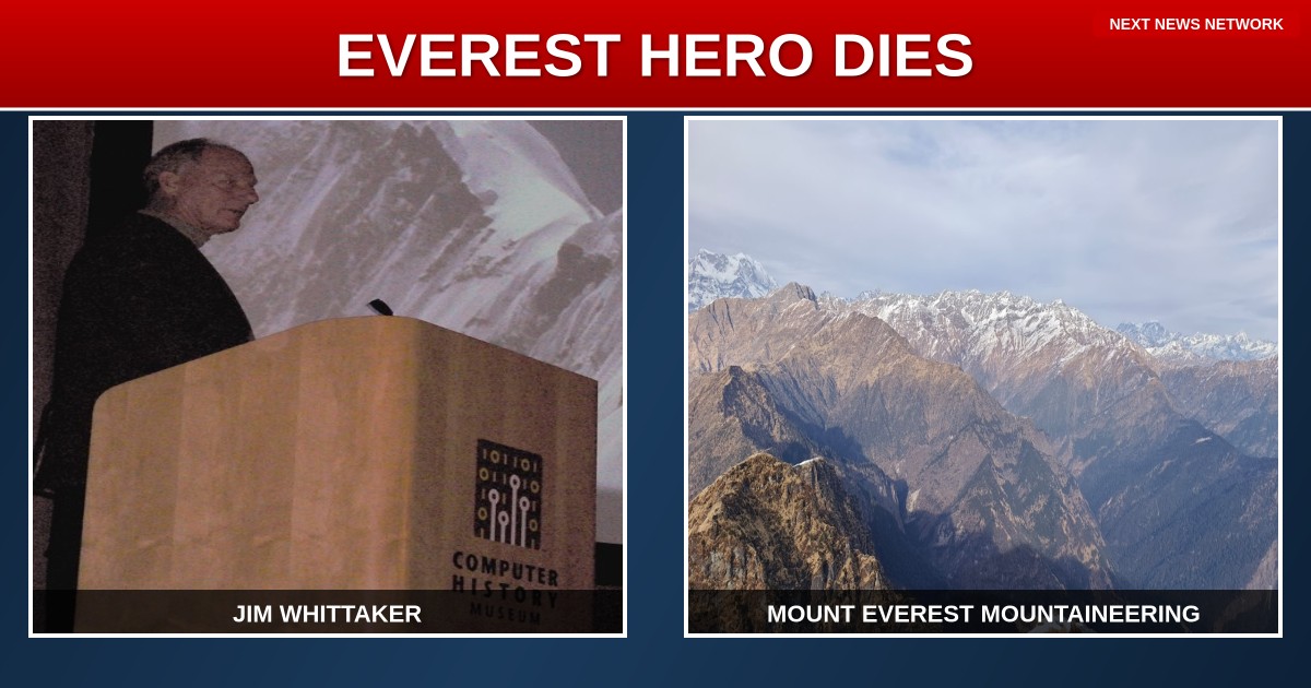 AMERICAN HERO: Army Vet Jim Whittaker, First American to Conquer Everest, Dies at 97