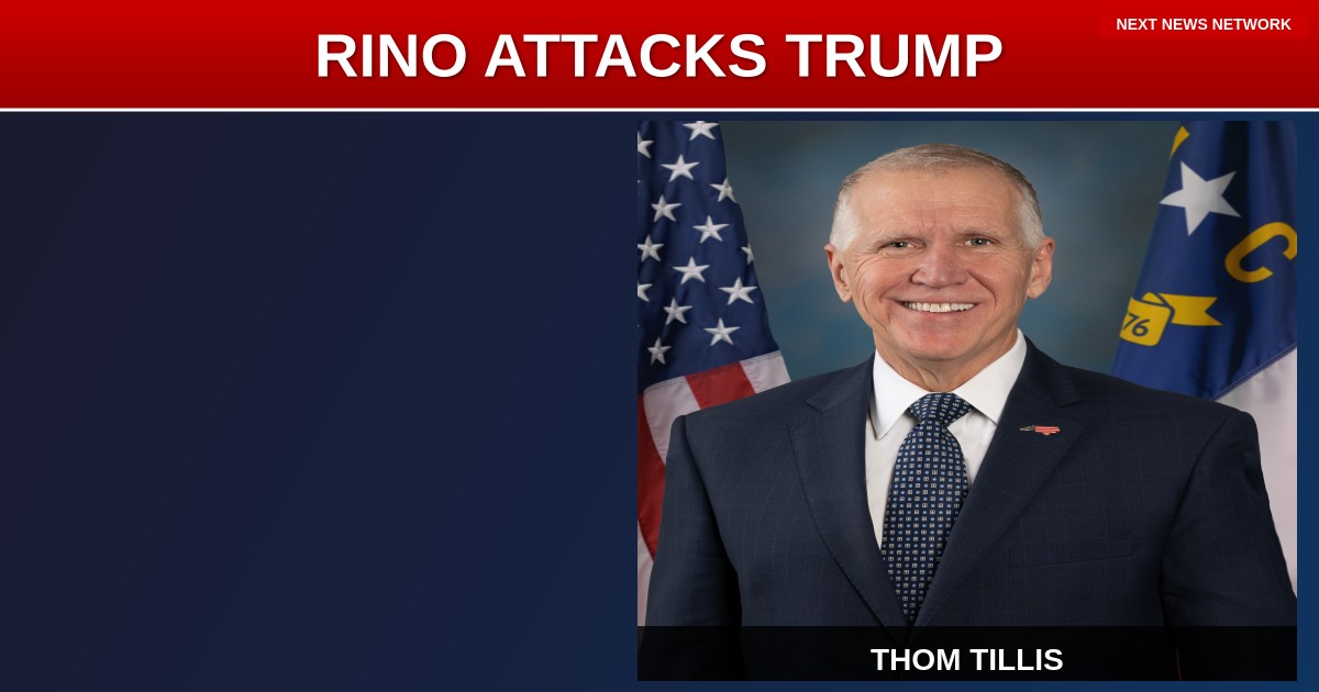 RINO Thom Tillis ATTACKS Trump's America First Strategy, Sides With Foreign Shipping Interests