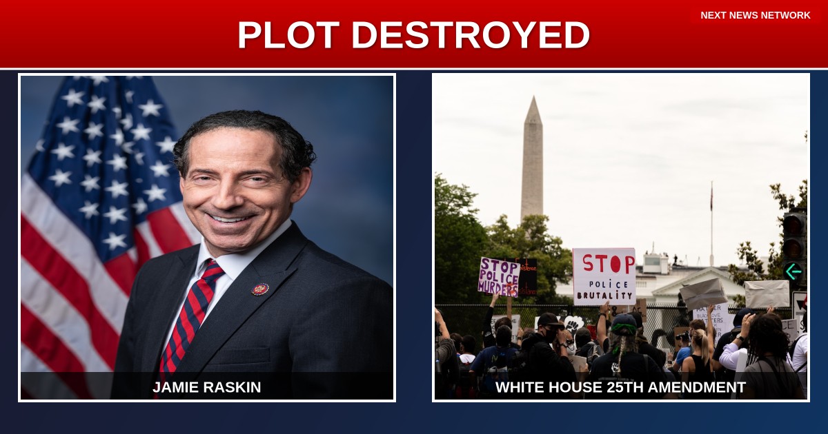 EXPOSED: Raskin's Deranged 25th Amendment Plot Against Trump Gets DESTROYED by White House
