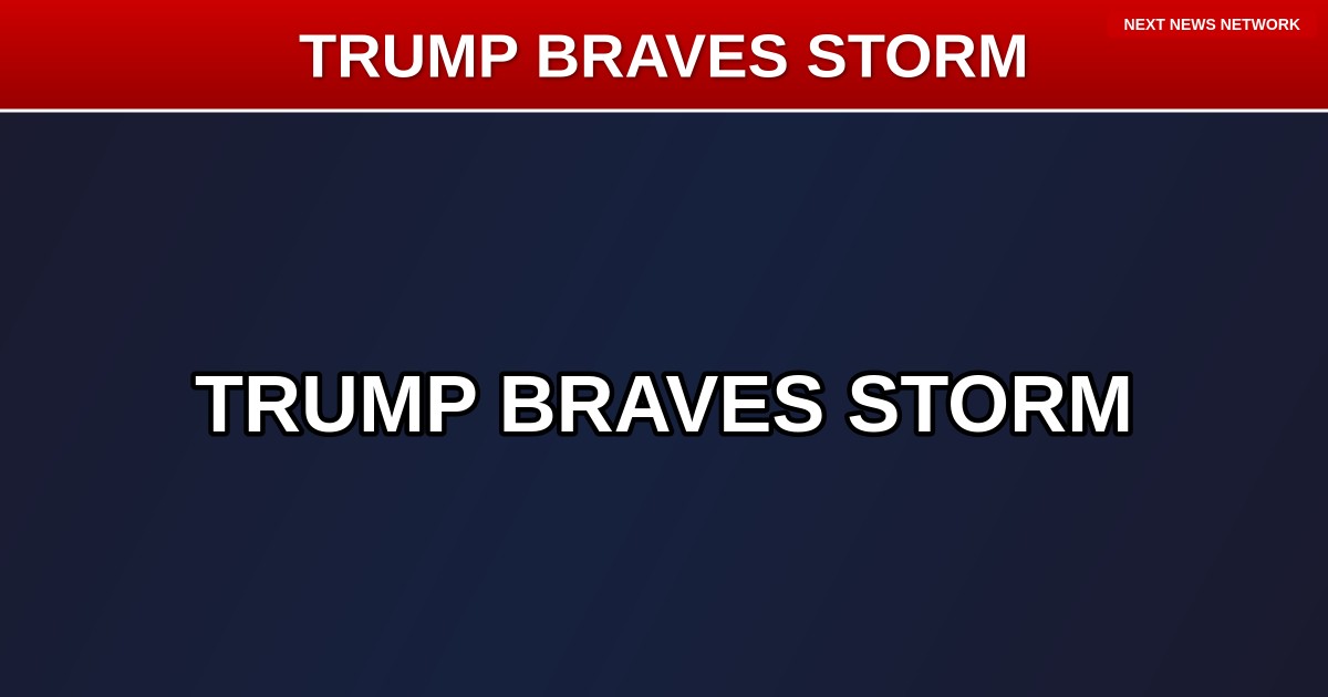 PRESIDENT TRUMP BACK AT BEDMINSTER AMID WEATHER DRAMA