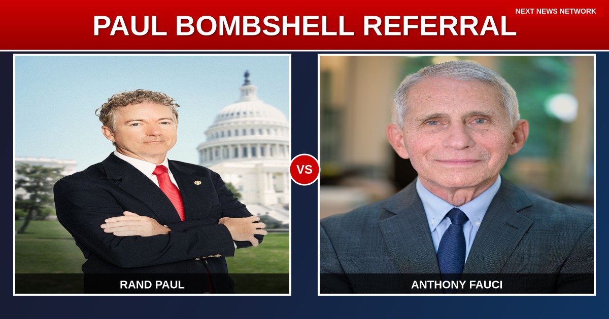 BREAKING: Rand Paul Delivers Bombshell Criminal Referral Against Fauci to DOJ