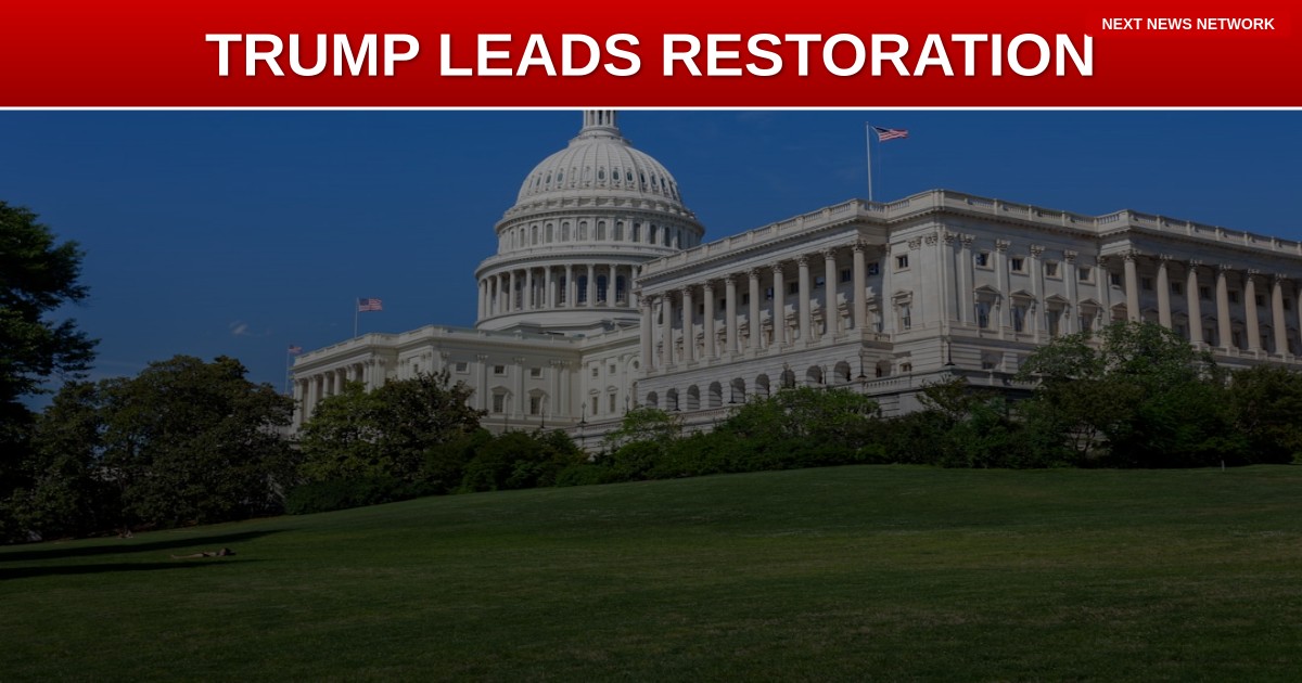 BREAKING: THE CAPITAL RESTORED UNDER TRUMP'S LEADERSHIP!