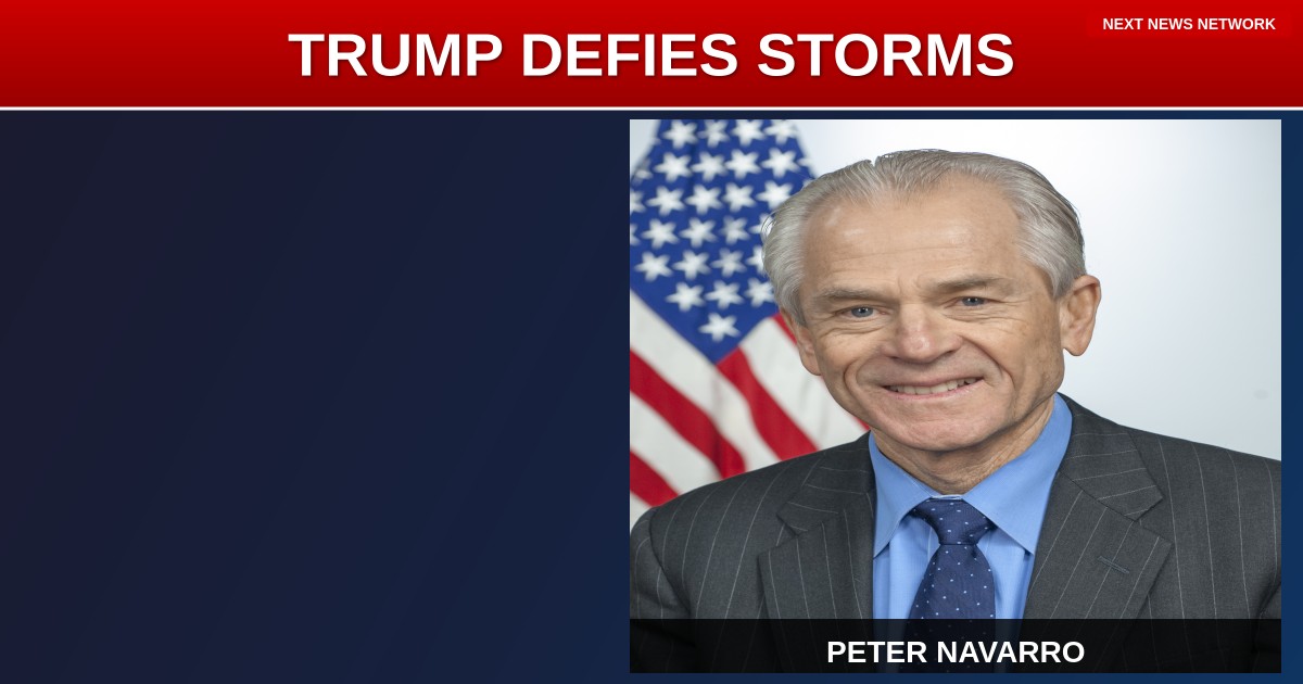 BREAKING: Trump's Gigantic Arrival at SPIRE Amid Storms as Navarro Roasts a 'Weak' Republican