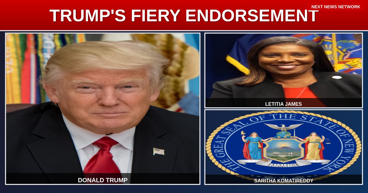 BREAKING: TRUMP ENDORSES GOP CHALLENGER TO DEFEAT 'CORRUPT' NY AG LETITIA JAMES