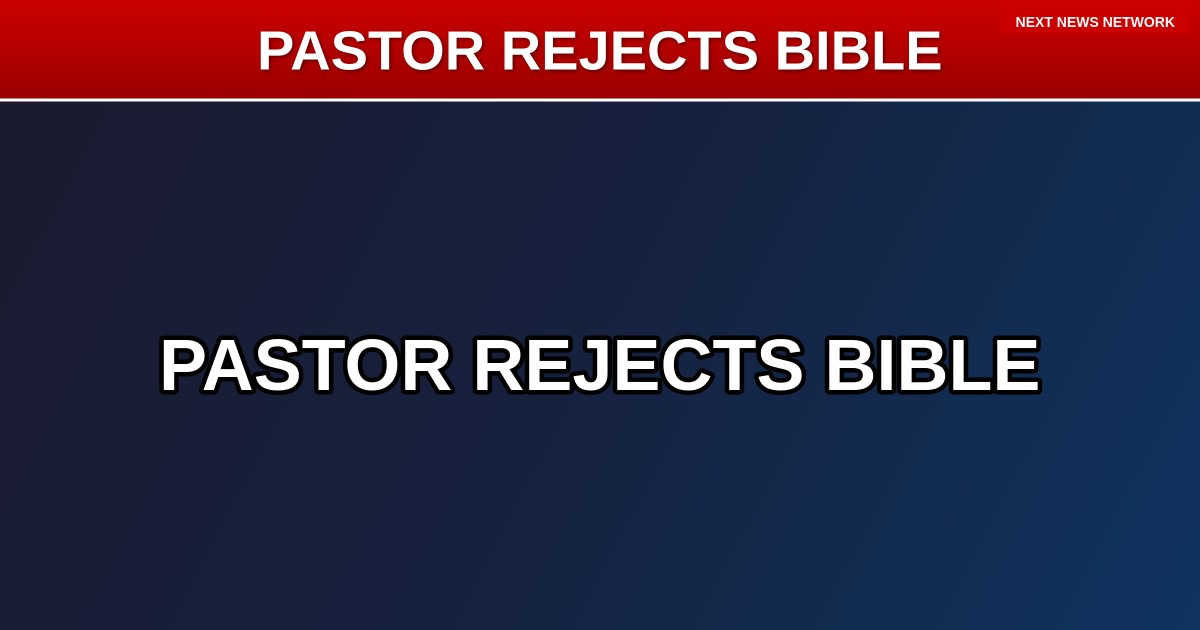 SHOCKING: Dem Senate Candidate Pastor Hamilton Challenges Bible, Claims Apostle Paul Might Be WRONG