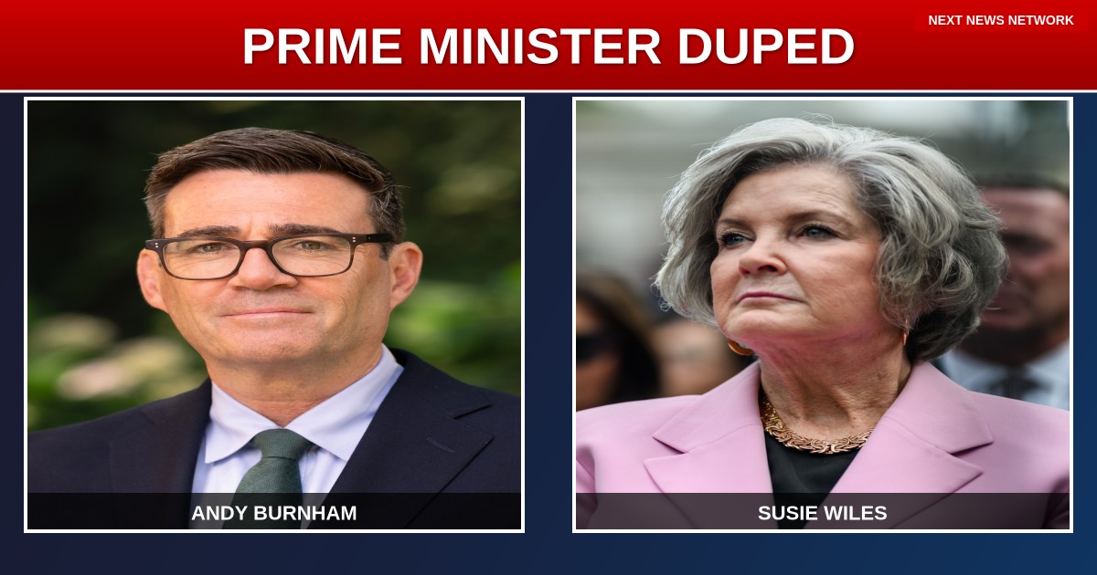 EXPOSED: UK Prime Minister Andy Burnham FALLS for Hoax White House Messages!